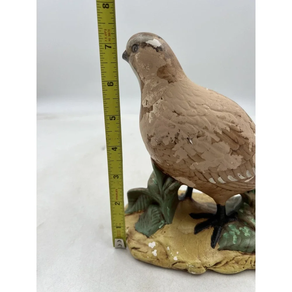 Vintage Home Interiors Quail Bird Figurine Ceramic Statue Rustic Farmhouse Decor